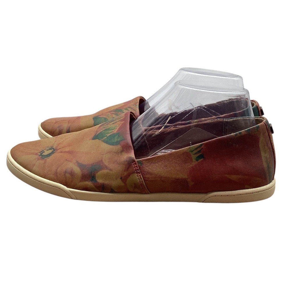 Patricia Nash Floral Slip-On Sneakers in Tan, Green - Picture 4 of 10